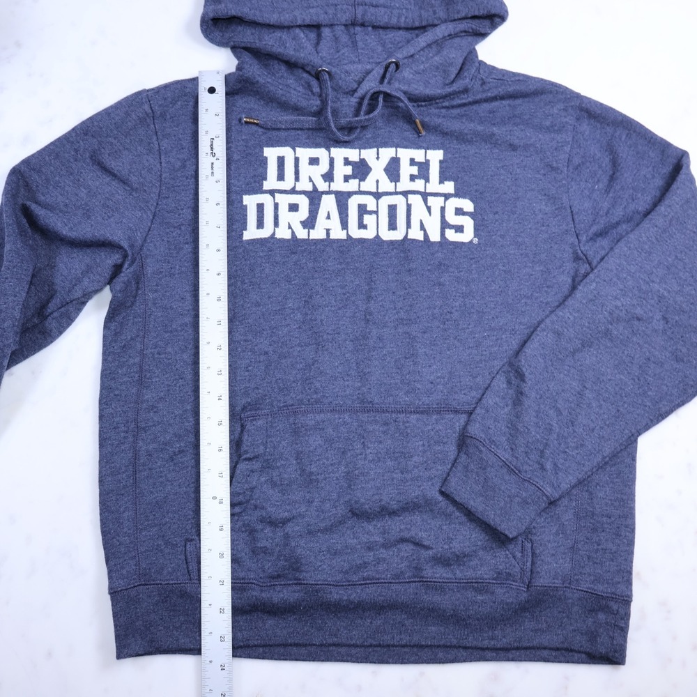 League Drexel Dragons Hoodie Navy Blue Heather Sweatshirt Medium - Picture 5 of 10